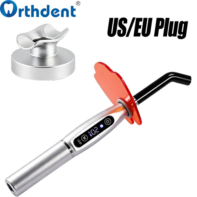 dental curing light silver color with US or EU plug