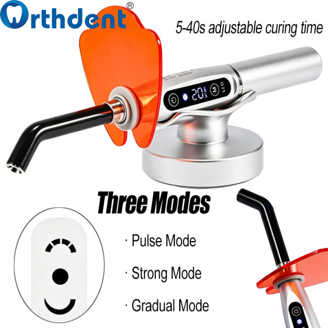 dental curing light 3 modes strong pulse gradual with 5-40s adjustable