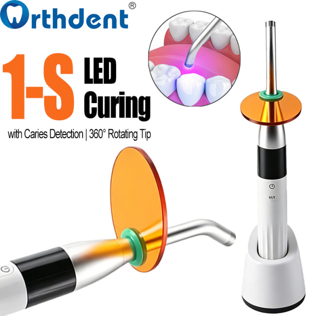 Dental  LED 1-Second Fast Curing Light 5 Modes with Caries Detection 360° Rotating Tip