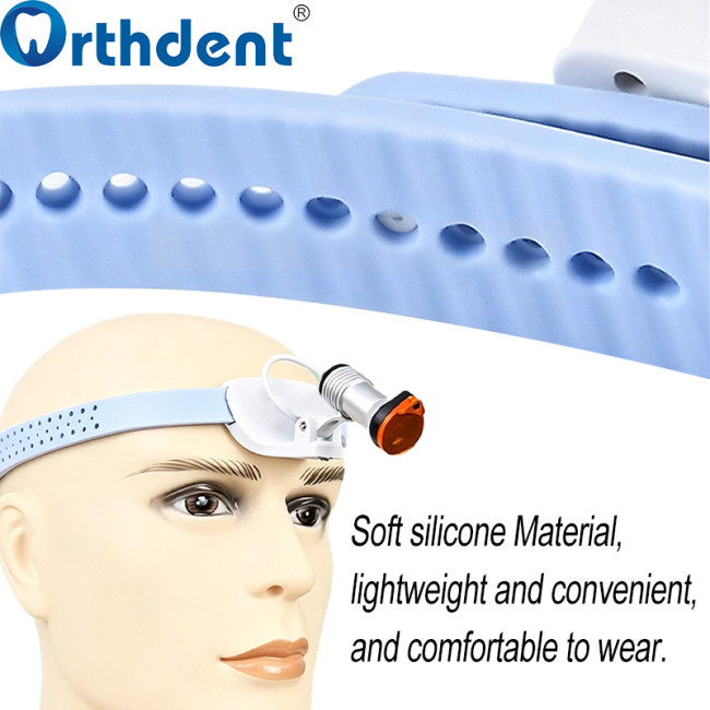 5W headlight soft silicone material adjustable headband 60-62cm