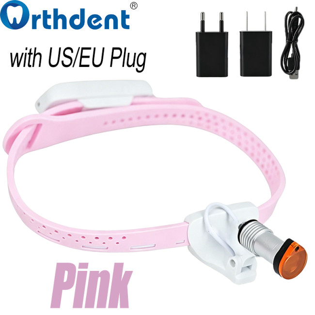 5W headlight pink color with US or EU plug