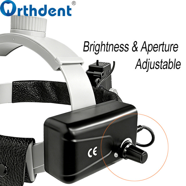 5W LED Dental Headlight Adjustable Brightness & Spot Size Oral Examination Dentistry Auxiliary Tool