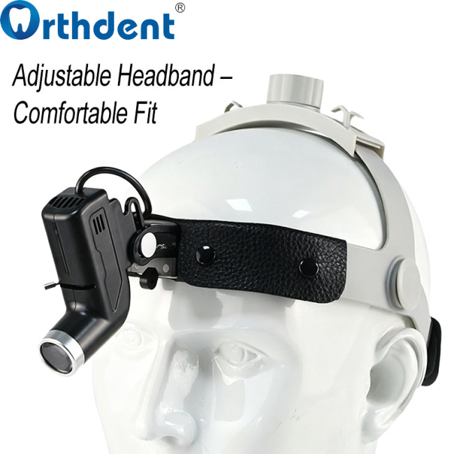 5W LED Dental Headlight Adjustable Brightness & Spot Size Oral Examination Dentistry Auxiliary Tool