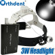 3W LED Dental Headlight Lamp Adjustable Brightness & Spot Size Rechargeable with US/EU Plug