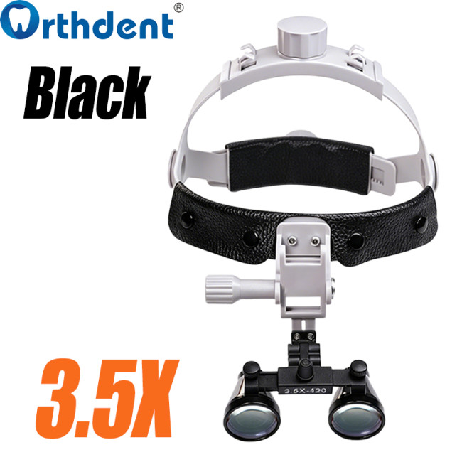 2.5X/3.5X Headband Dental Loupe 420mm Working Distance Oral Adjustable Magnifying Glass