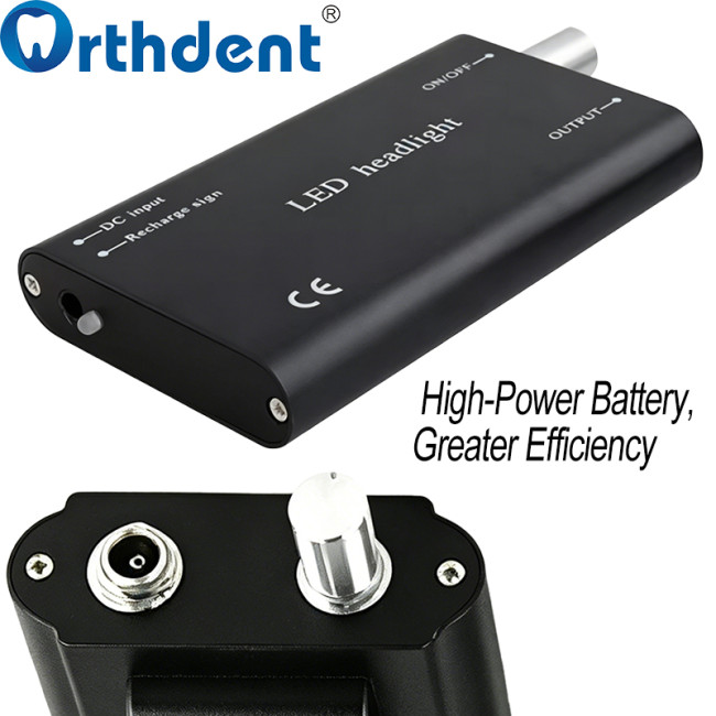 3W LED headlight high capacity battery for improved efficiency