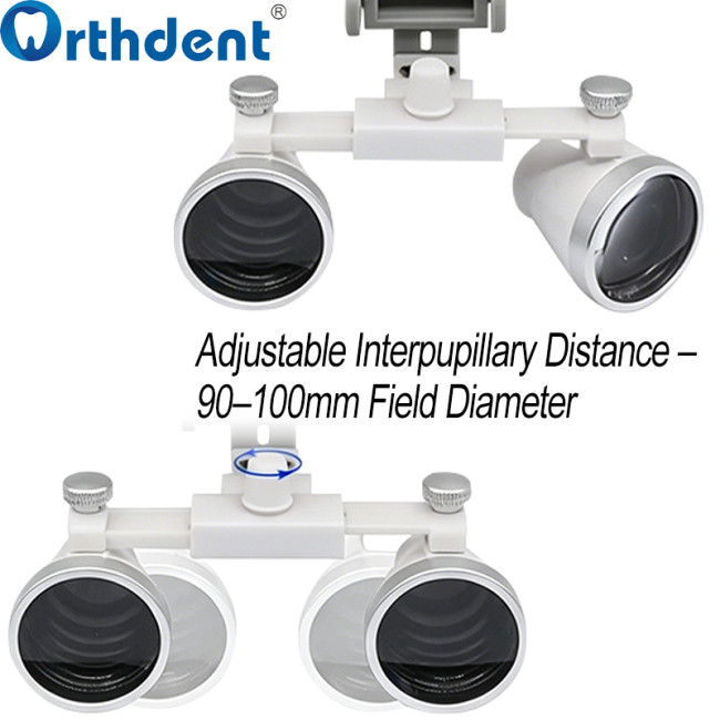 2.5X/3.5X Headband Dental Loupe 420mm Working Distance Oral Adjustable Magnifying Glass