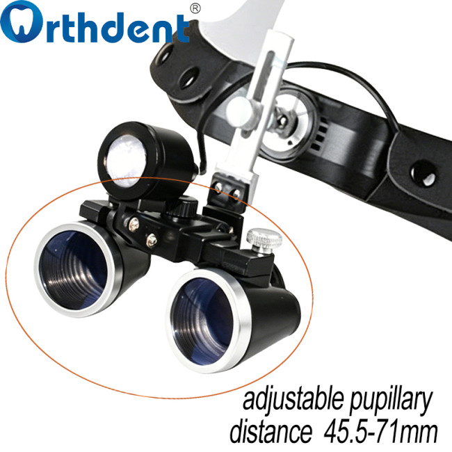 dental loupe adjustable pupillary distance 45.5-71mm for different users