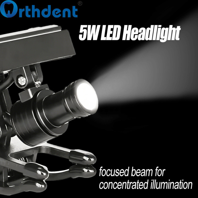 5W clip-on headlight 5W focused beam for concentrated illumination