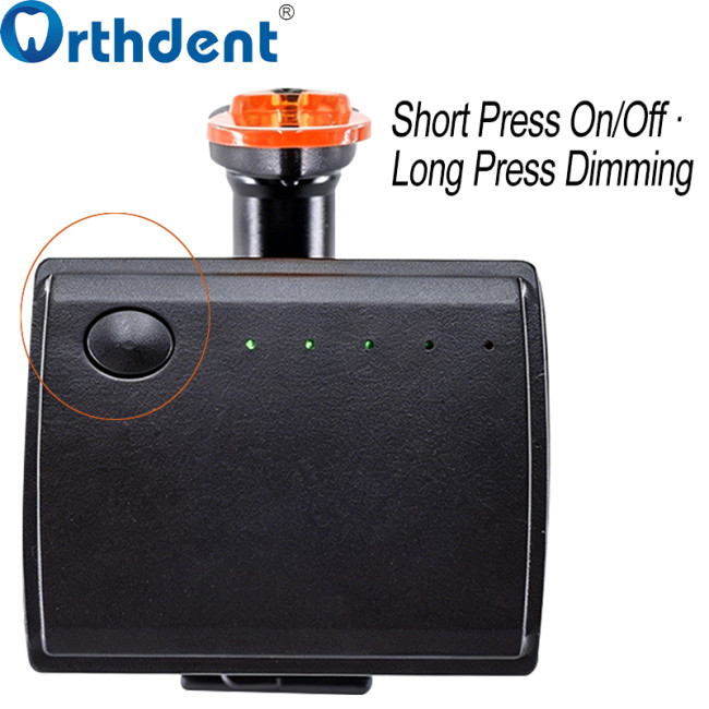 5W clip-on headlight short press ON/OFF long press brightness dimming