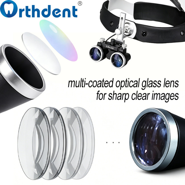 dental loupe multi-coated optical glass lens for sharp clear images