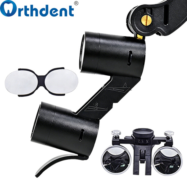 1Set 2.5X/3.5X Dental Loupe with 5W LED Light Headlight Surgical Lamp with Dual Battery