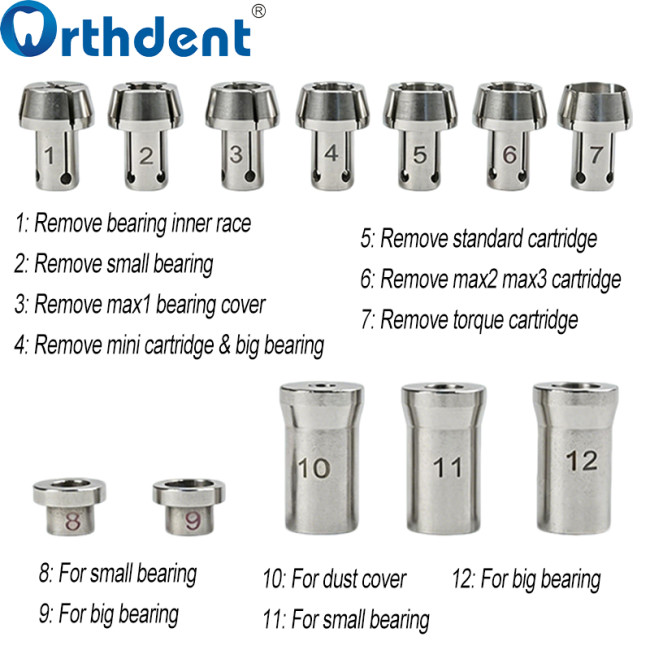 Dental Handpiece Repair Tool Kit For High/Low Speed Turbine Maintenance