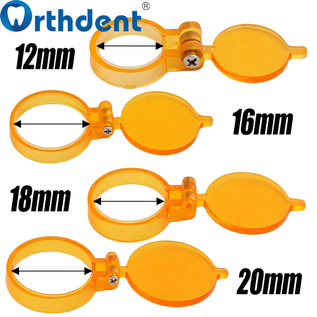 Yellow Filter for Dental Headlight For LED Headlamp 12/16/18/20mm