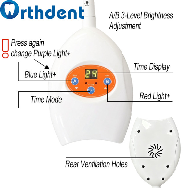 whitening lamp product structure time display back ventilation holes