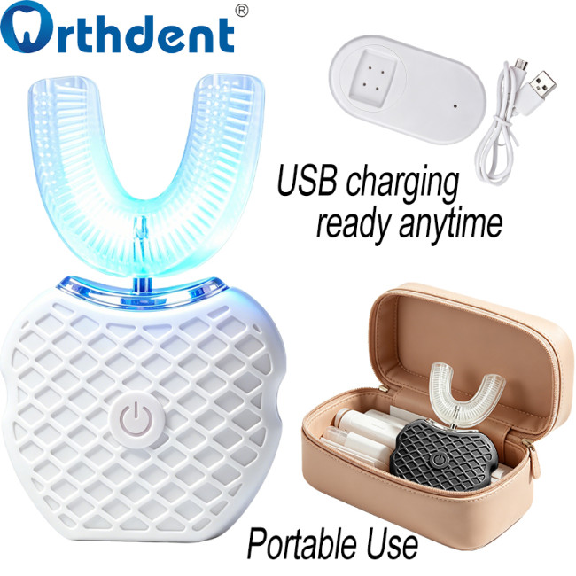U-shaped toothbrush 100g lightweight USB charging ready anytime