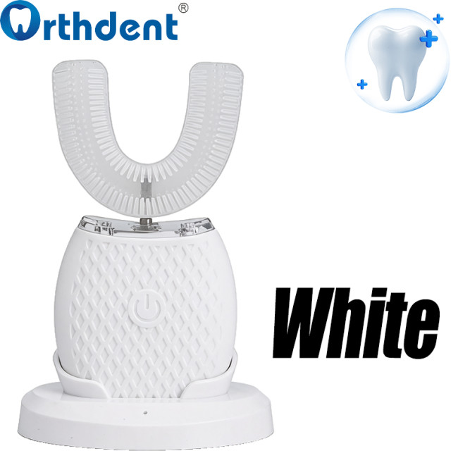 U-shaped toothbrush white color