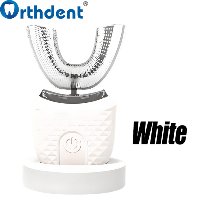 U-shaped toothbrush white color 