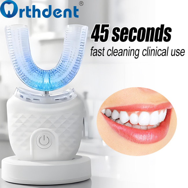 U-shaped toothbrush 45 seconds fast cleaning clinical use