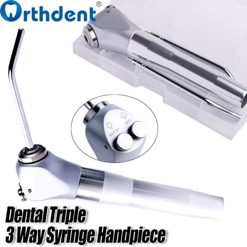 Dental 3 Way Air Water Spray Triple Syringe Handpiece For Oral Cleaning