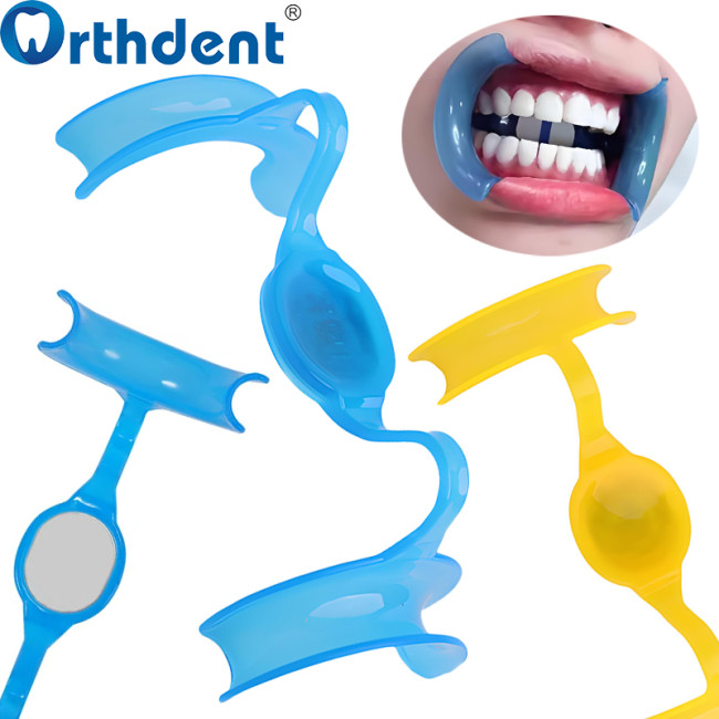 M-Shape Dental Mouth Opener with High-Definition Mirror Intraoral Retractor