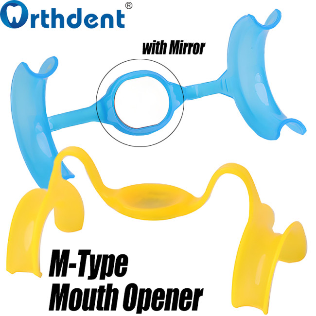 M-Shape Dental Mouth Opener with High-Definition Mirror Intraoral Retractor