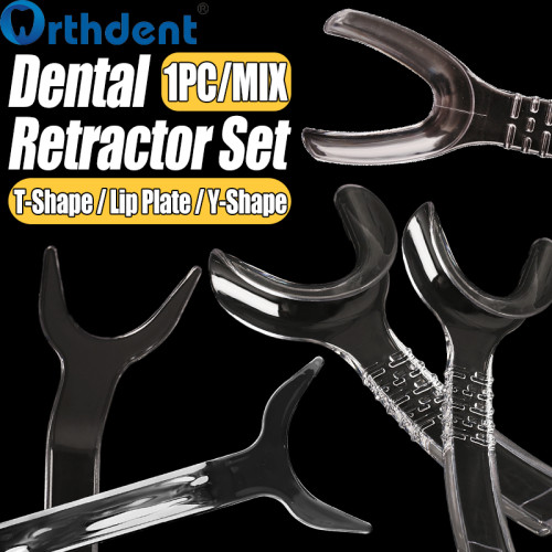 Dental T&Y-Shape Mouth Opener Retractor Set Lip Pressure Expander 1PC/5Pcs Mix Orthodontic Dentistry