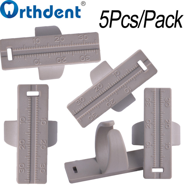 endodontic measuring ruler 5 pieces per set packaging