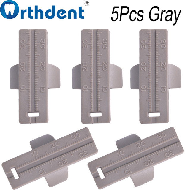endodontic measuring ruler gray color