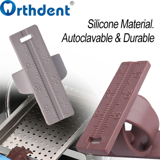 endodontic measuring ruler silicone material autoclavable