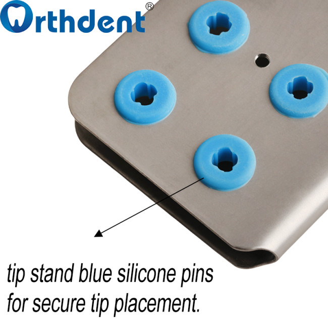 tip stand blue silicone pins for secure tip placement