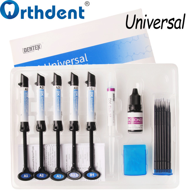 Dental DENTEX Light Cure Resin Bonding Universal & Esthetic Composite Kit
