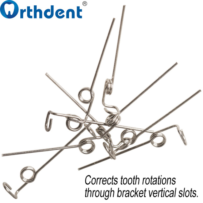 Orthodontic Rotating Spring CW/CCW 10Packs Upright Torsion/Positive Rotation