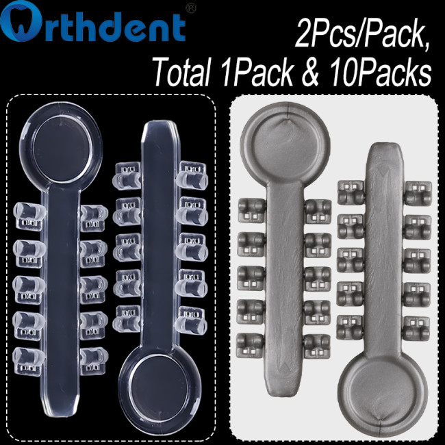 orthodontic torque pad 2 pieces per pack clear and gray color options
