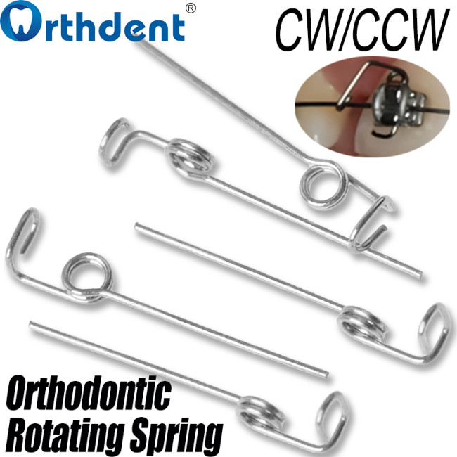 Orthodontic Rotating Spring CW/CCW 10Packs Upright Torsion/Positive Rotation