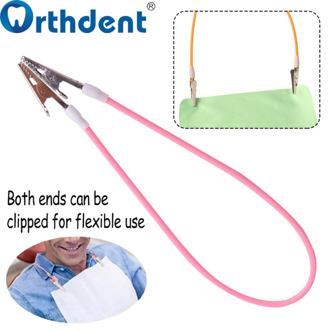 Dental Silicone Bib Clips 5 Colors Dentist holder 1Pc/5Pcs MIX Clip/Napkin Holder/Spring Rope
