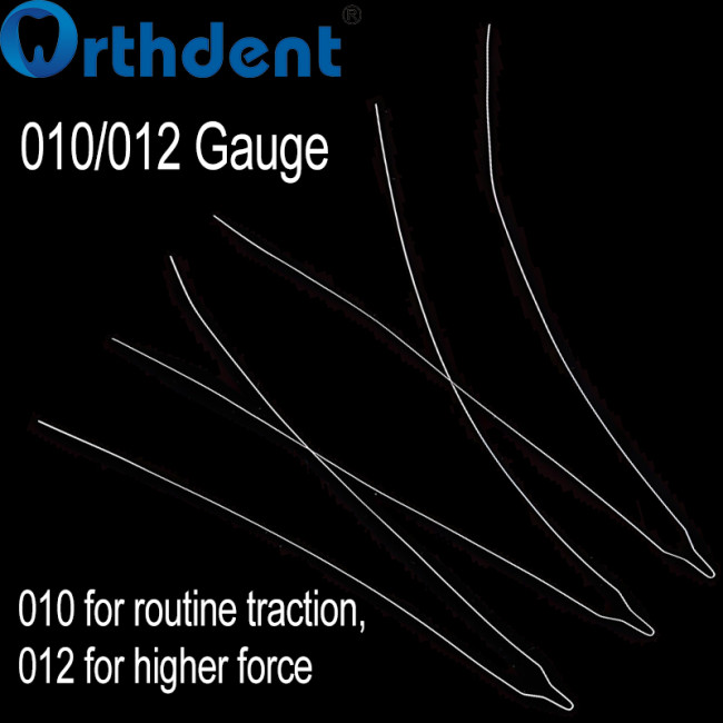 100Pcs/Box Dental Stainless Steel Kobayashi Ligature Wire 010/012 with Hooks Short/Long