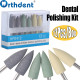 HP0412 Dental Silicone Polishing Kit 12Pcs – Resin Base & Hidden Denture Finishing Polisher Set with Diamond Burs
