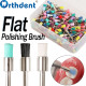 Dental Flat Polishing Brush Snap-On Type 100 Pcs/Box Nylon White/Black/Colored 2.5cm