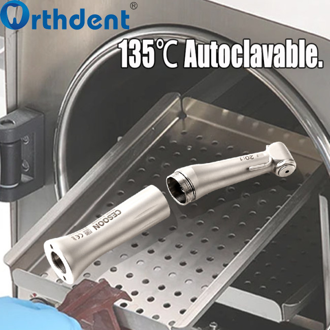 Dental Low Speed 20:1 Reduction Implant Contra Angle Handpiece NSK Type Outer Waterway Push Button E-Type