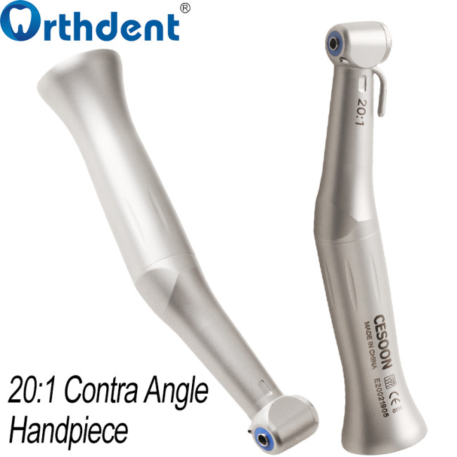 Dental Low Speed 20:1 Reduction Implant Contra Angle Handpiece NSK Type Outer Waterway Push Button E-Type