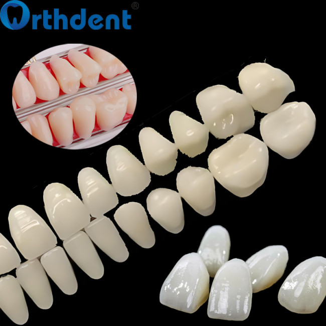 Dental Acrylic Resin Teeth A2 Full Set 28Pcs/Set Upper & Lower Denture Replacement Material