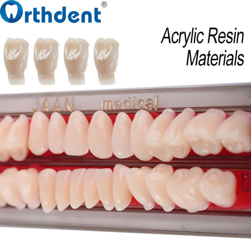 Dental Acrylic Resin Teeth A2 Full Set 28Pcs/Set Upper & Lower Denture Replacement Material