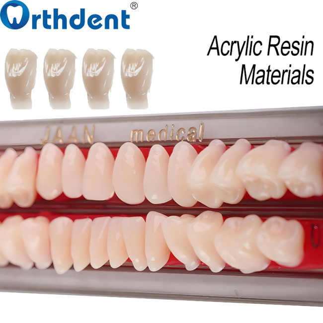 Dental Acrylic Resin Teeth A2 Full Set 28Pcs/Set Upper & Lower Denture Replacement Material