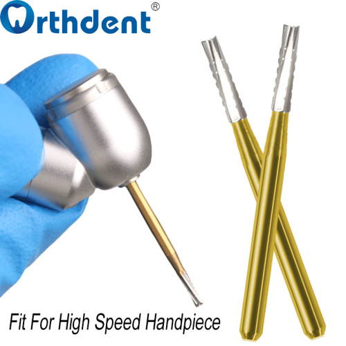 5Pcs/Pack Dental Tungsten Carbide Burs Drill Endodontic FGXL557 Golden Bur FG 1.6mm For High Speed Handpiece