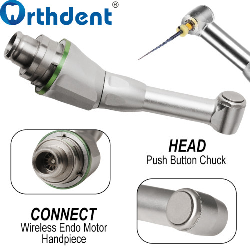 16:1 Dental Reduction Contra Angle Handpiece Head  T-fine-II Push Button Chuck for Electric Endo Motor