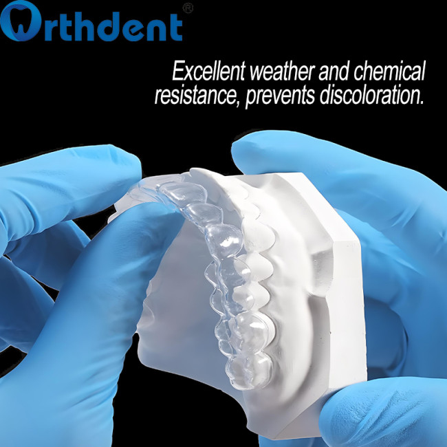 Dental Orthodontic Splint Retainer Vacuum 0.5-3.0mm Square/Round Hard Denture Model