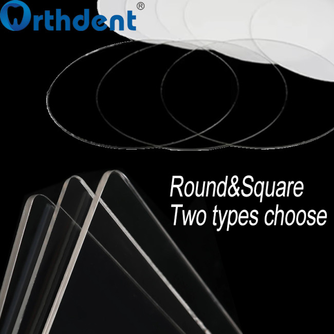 Dental Orthodontic Splint Retainer Vacuum 0.5-3.0mm Square/Round Hard Denture Model
