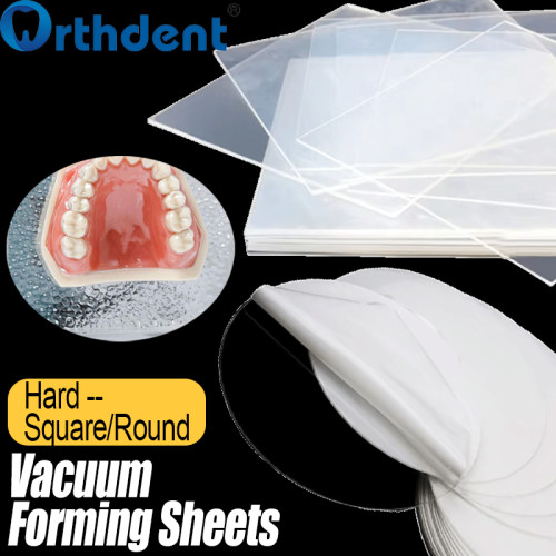 Dental Orthodontic Splint Retainer Vacuum 0.5-3.0mm Square/Round Hard Denture Model