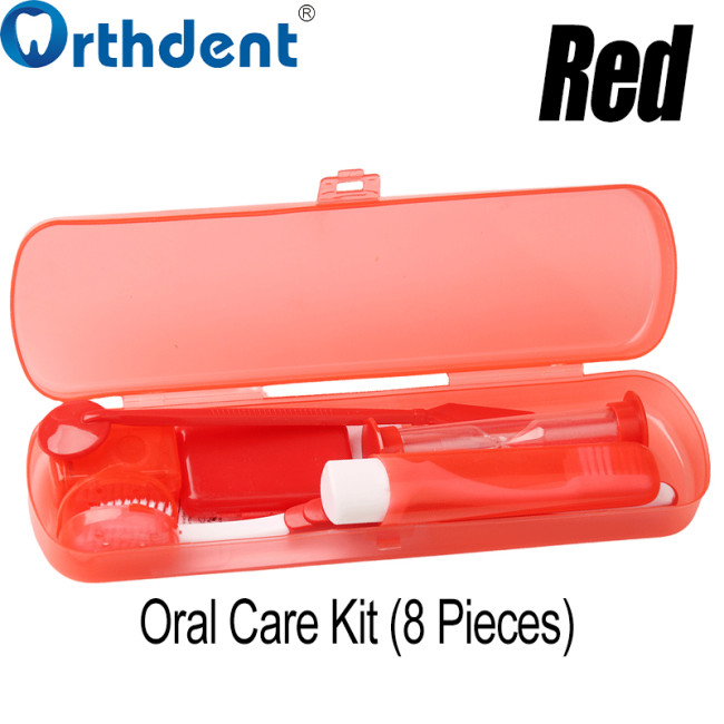 8Pcs/Set Orthodontic Oral Care Kit Toothbrush Floss Threads Ortho Wax Cleaning Sets Interdental Brush